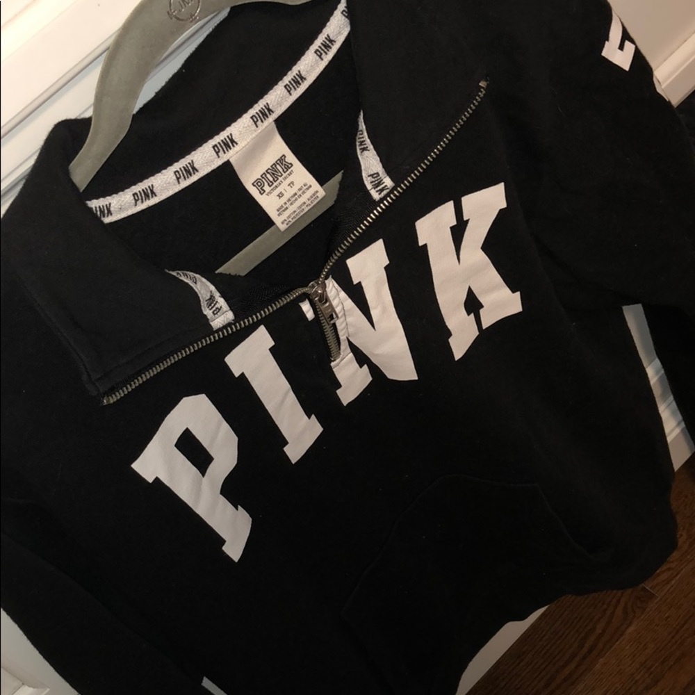 PINK quarter zip sweatshirt